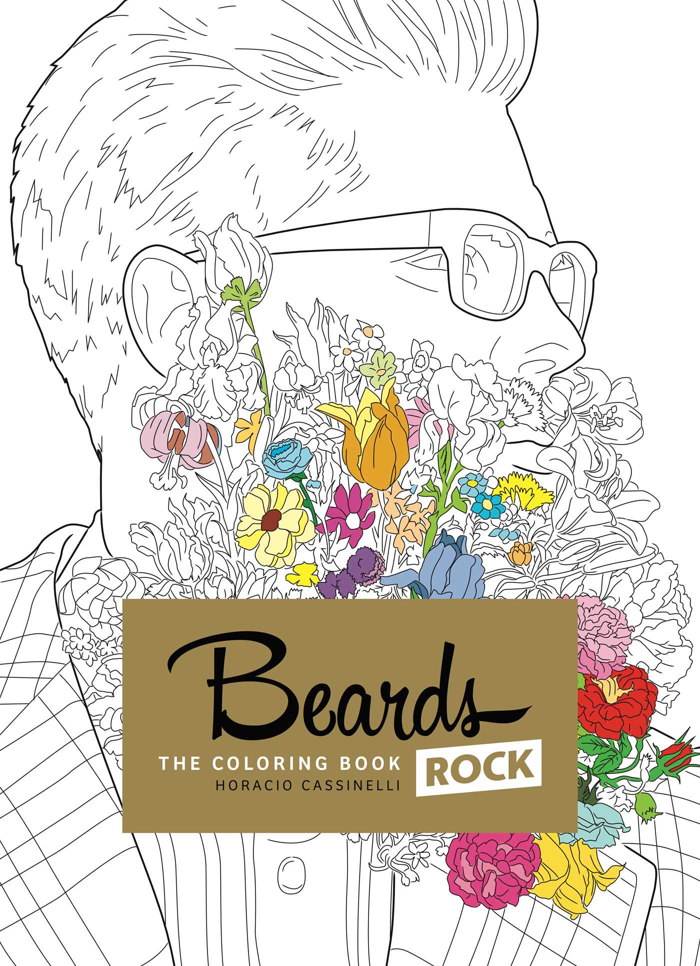 Beards rock coloring book