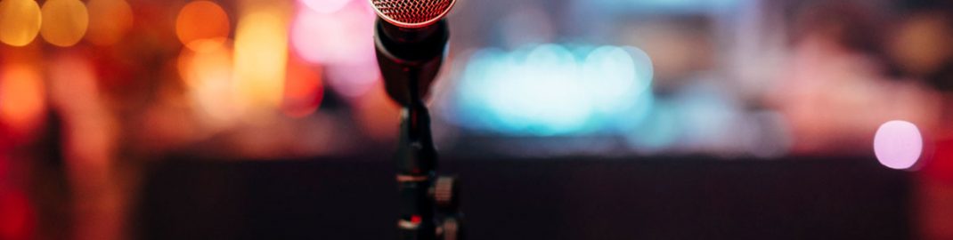 Mic on a stage
