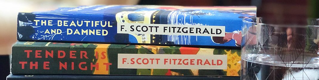 Stack of books by F. Scott Fitzgerald
