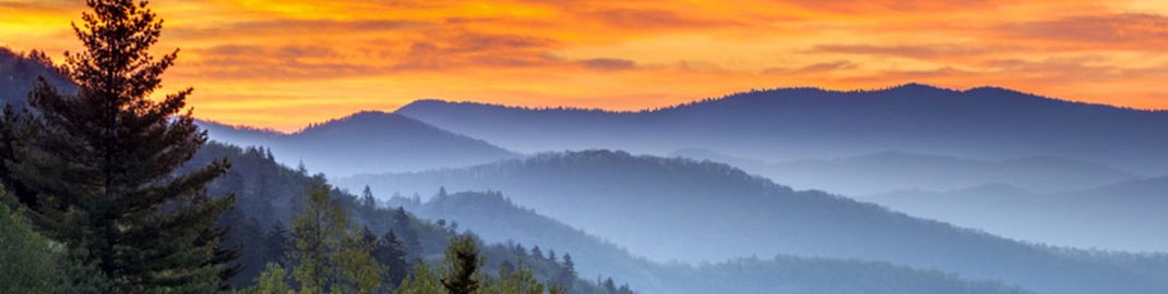 Landscape photo of the Great Smoky Mountains National Park